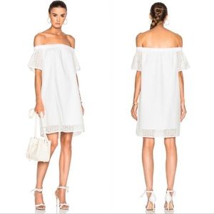 rag & bone White Strapless Dress